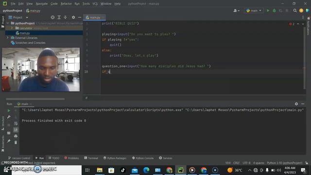 Python project for beginners ( quiz game)