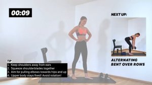 BACK, SHOULDERS & BICEPS [ 30 MIN Dumbbell Workout ]