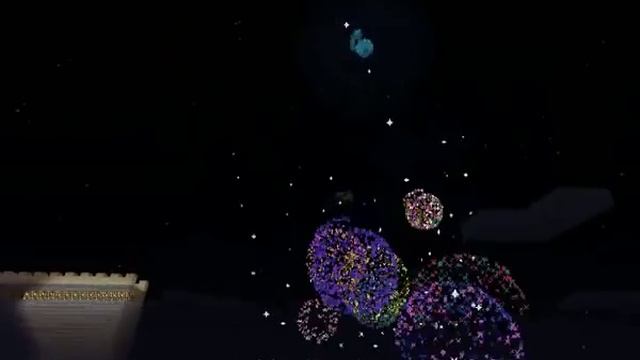 Фейерверки в майнкрафт / Minecraft fireworks awesome
