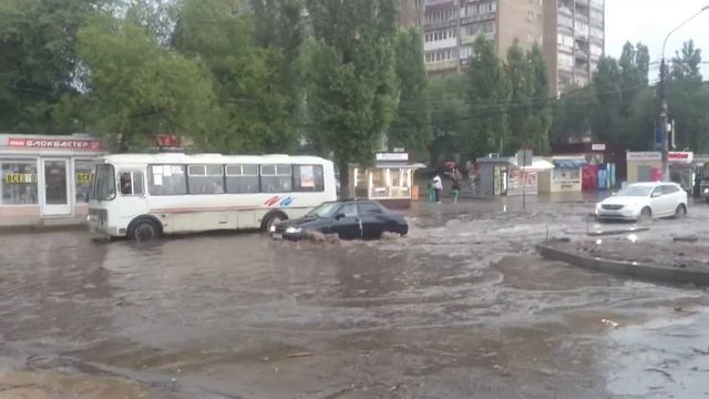 Воронеж ливень 13 июля 2017 ЮЗ