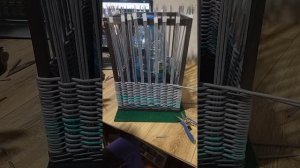 Плету короб на каркасе эфир из ВК 3.11.23 часть 1