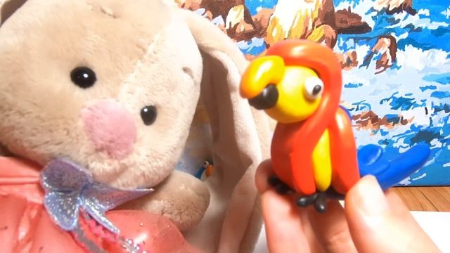 Обзор коллекции из легкого пластилина Hey Clay/Видео лепка залипаки птицы смотреть онлайн