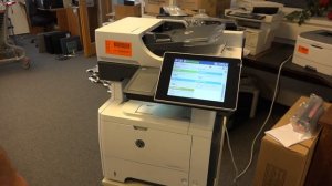 HP LaserJet 500 M525 MFP Laser Printer close look