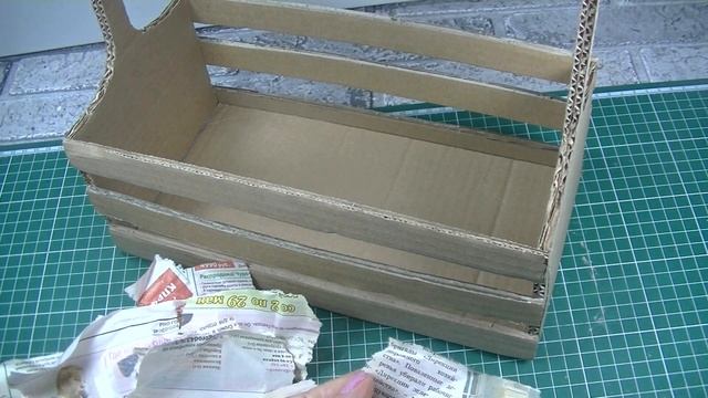 Корзина из картона для туалетной бумаги .Корзина своими руками. смотреть онлайн