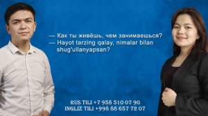 Rus tilida gaplashib o'rganish uchun dialog | ILM MARKAZI