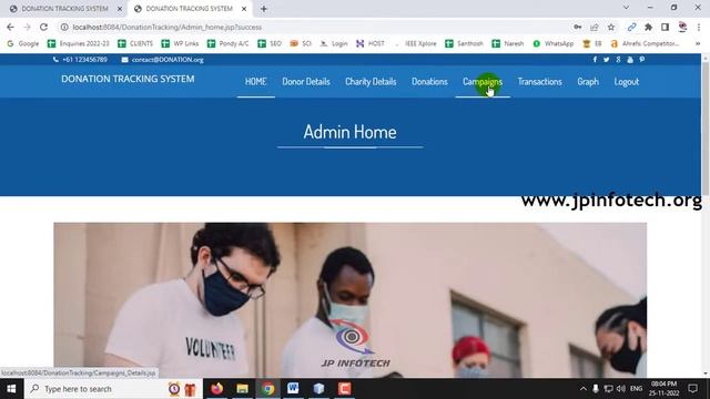 Donation Tracking System | Online Charity Management System in NGO | Java Web Application Project