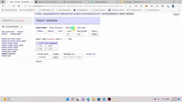 MySQL | how to store emoji in sql server ? ?? смотреть онлайн