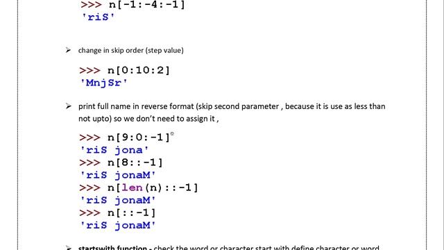 String in Python (Part-2) - Learn Python in Hindi | Python PDF | Python for class 12 CBSE
