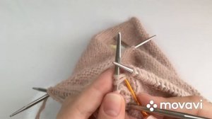 Вяжем Шапку бини спицами с красивой макушкой из ангоры (пух кролика). Весна/Осень