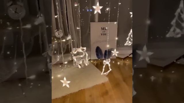 Гирлянда-занавес с новогодними игрушками! смотреть онлайн