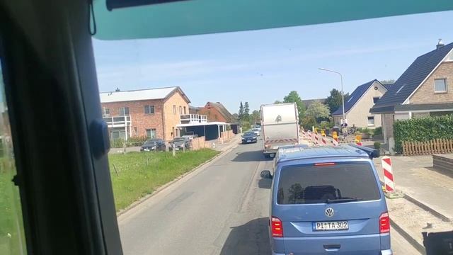 Ремонт дороги в немецких деревнях.