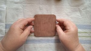 Аппликация из бересты