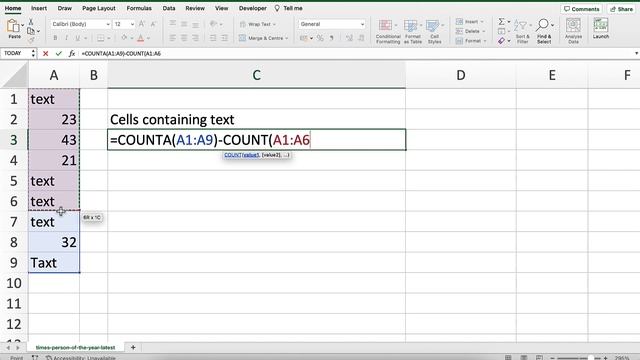 Text or Numbers? Excel's Secret to Counting Text-Only Cells смотреть онлайн