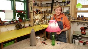 Как сделать основание для настольной лампы из стеклянной бутылки. Как посверлить отверстие в бутылке