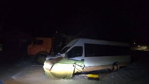 Отогрев автобуса Ивеко. За бортом -27. После долгого простоя на морозе
