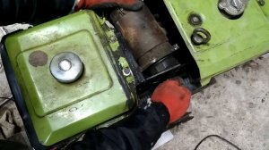 Установка стартера на двигун мотоблока