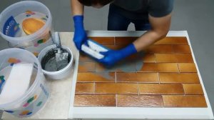 Технология нанесения затирки Kerakolor FF TM MAPEI