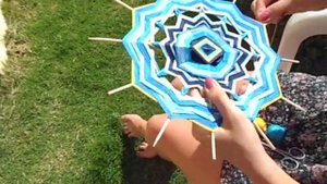 Мастер-класс по плетению мандалы Натальи Новицкой. Урок 6-7-цветок