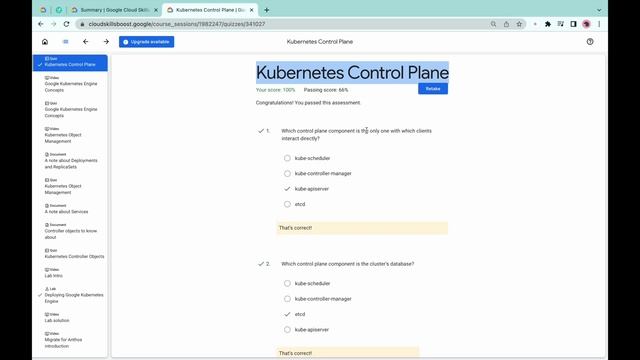 Getting Started with Google Kubernetes Engine || #qwiklabs || #quiz смотреть онлайн