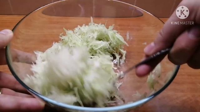 Салат из зеленой редьки редьки, хрустим витамины!