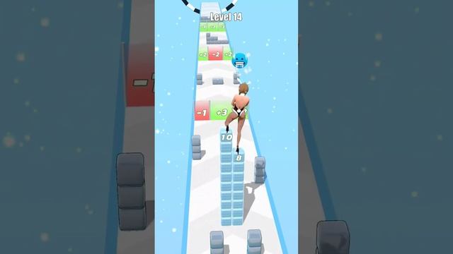 Cube Skates Frozen Run Level-14 #shorts #games