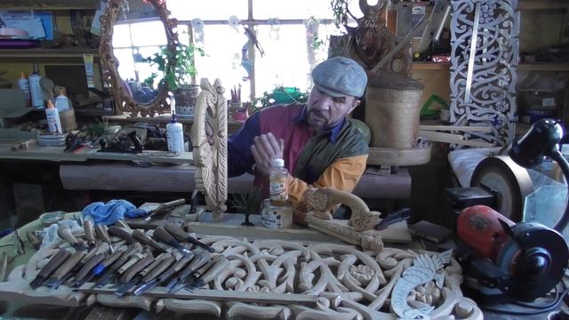 Резьба по дереву. Ручка для двери. Птицы смотреть онлайн