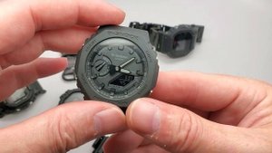 How to change strap band on Casio GShock GA2100 Carbon Core Guard and JaysAndKays Adapters NATO ZUL