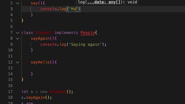 TypeScript tutorial 17: Inheritance in TypeScript | extends and implements in TypeScript смотреть онлайн