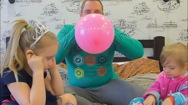 Новый челлендж - лопни шарик! Надуй шарик чтобы он лопнул