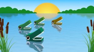 10 Little Crocodiles | Crocodile Song | Tiny Tunes