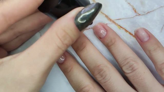 Коррекция ногтей на правой руке! ?Аппаратный маникюр! Наклейки из Fix Price!? МК Alina Nails? смотреть онлайн