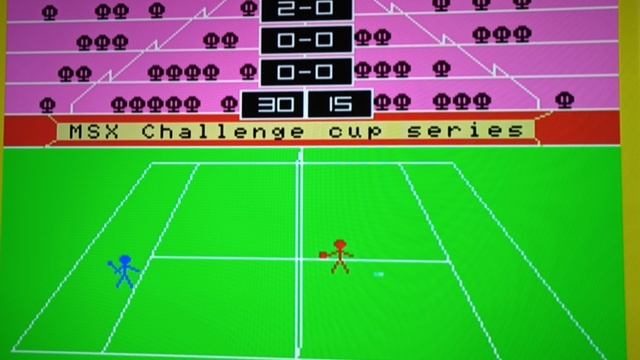 3D Tennis. MSX. Проф реакция.
