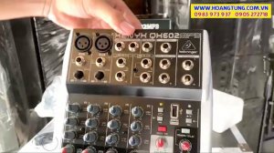 BEHRINGER QX602MP3 // MIXER 6 KÊNH NGÕ VÃO VÀO TÍCH HỢP EFFECTS , USB