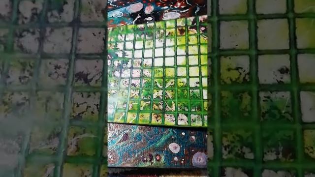 Пиксельная мозаика из гибкого мрамора Авторская работа