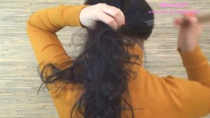 Прическа хвост при помощи резинки-заколки. Прическа своими руками.Tail hairstyle