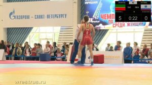 ЧР-2016. Женщины. 60 кг. Четвертьфинал. Светлана Липатова - Екатерина Балданова