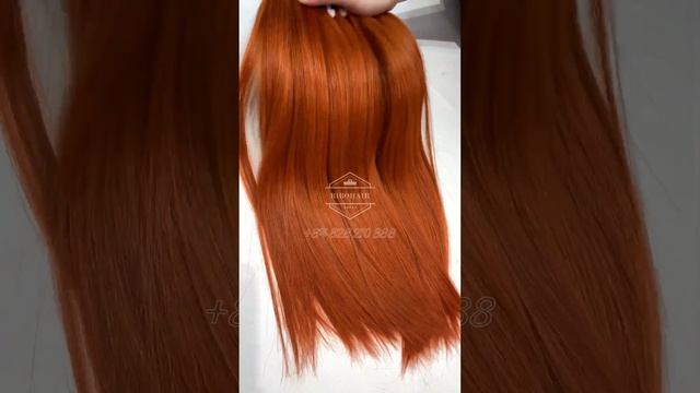 Bone straight hair orange from Bibo Hair +84828210888 #wefthair #hairfactory #wigshop #hairshop