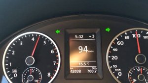 Тигуан 1.4 на чипе 205 л.с 0-100