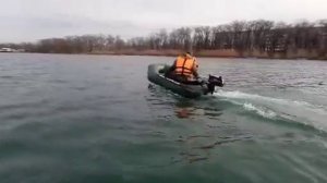 HDX 2,6 и лодка мусон s230 с навесным транцем