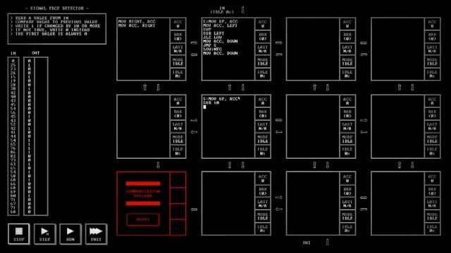 TIS-100 level 8 Walkthrough (Signal Edge Detector)
