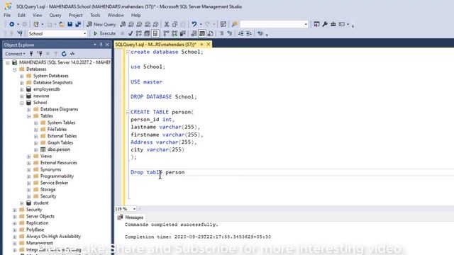 #4 how to create table in SQL drop, truncate and modify with example.[2021] смотреть онлайн