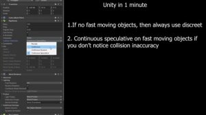 Which collision detection method is the best in Unity - unity in 1 minute