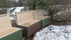 Владимирские Ульи лежаки расстановка на пасеке.