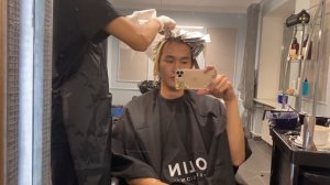 ТРЕШ САЛОН ИЗ ЧЕРНОГО В ПЕПЕЛЬНЫЙ БЛОНД ЗА ОДИН РАЗ