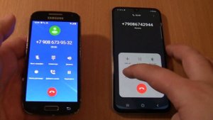 Incoming call & Outgoing call at the Same time Samsung Galaxy A40 +S4 mini Android 11