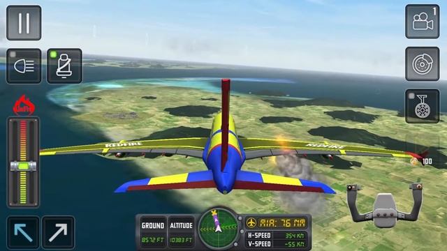 Flight Sim 2018 (Part 21) - Engine Failure on Miami Flight - Airplane simulator games смотреть онлайн