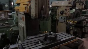 676П фрезерный станок который умеет долбить
