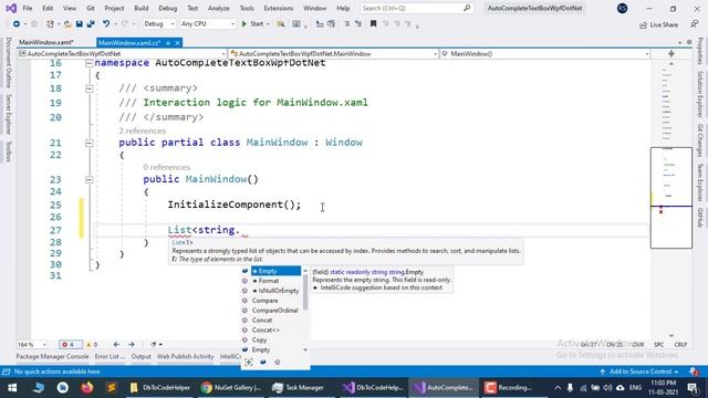 C# WPF AUTO COMPLETE TEXT BOX