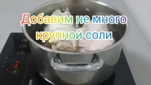 Корейский  куриный не острый суп с интересными приправами Дак Пексу(닭 백숙 )