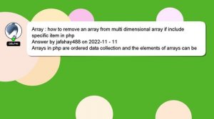 Array : how to remove an array from multi dimensional array if include specific item in php